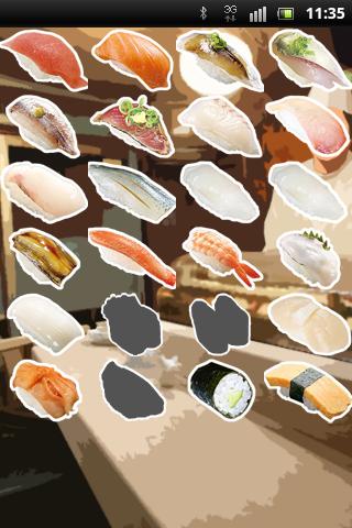 Android application SUSHI screenshort