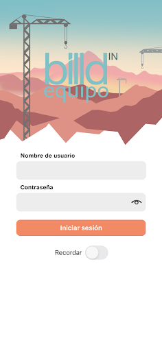 Android application billdin equipo screenshort