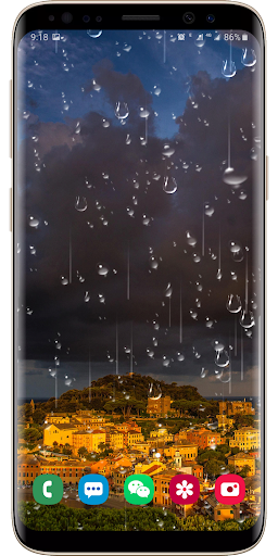 Lightning Raindrop Wallpaper Screen 2