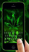 screenshot of Rasta Weed Keyboard Theme