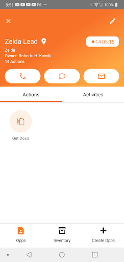 Android application SalesAssist screenshort
