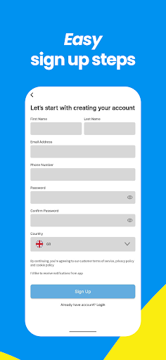 Android application Buuzz Driver screenshort