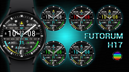 Screenshot del quadrante dell'orologio Futorum H17 Hybrid