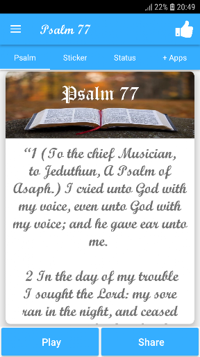 Psalm 77 Screenshot 1 - AppWisp.com