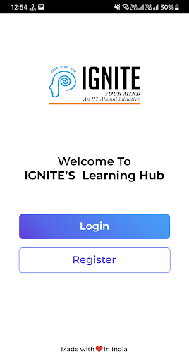 Android application IGNITE’S Learning Hub screenshort