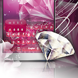 Pink Diamonds Keyboard 💎 icon