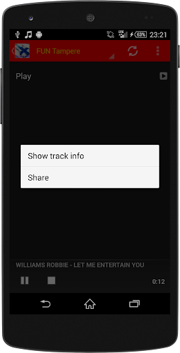 Finlandez MUSIC Radio Screen 2