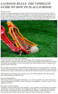 How to Play Lacrosse
