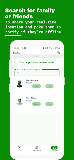 Rotas: Live Navigation Share Screen 3