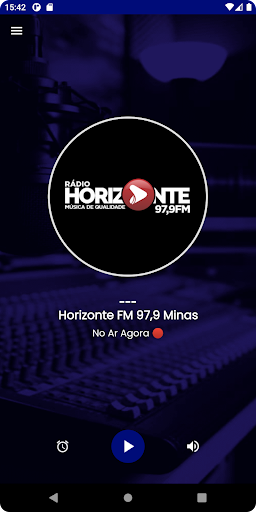 Android application Rádio Horizonte FM 97,9 Minas screenshort