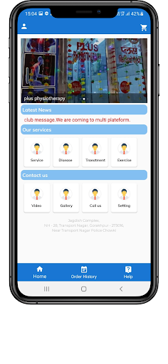Android application Plus Physiotherapy screenshort