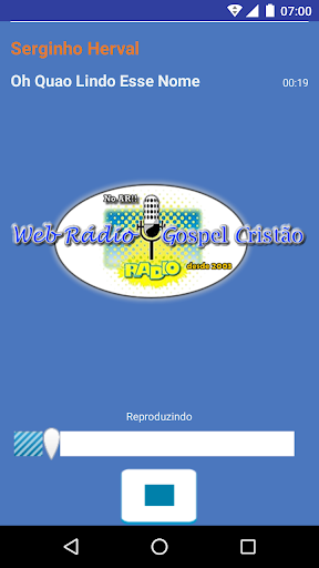 Android application Rádio Gospel Cristão screenshort