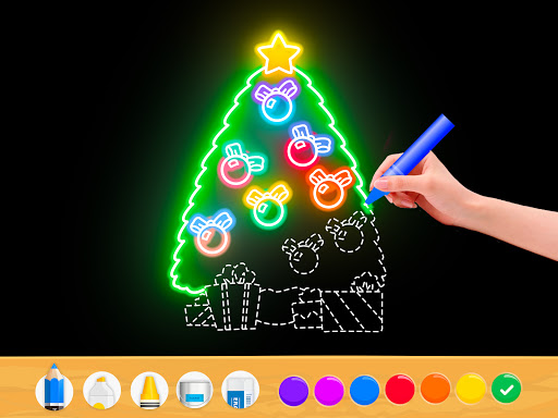 Draw Glow Christmas - Casual - games