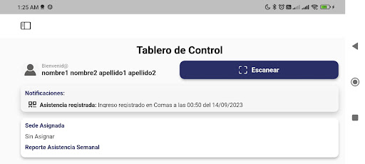ASG Control de Asistencia Screen 3