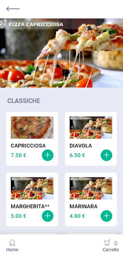 Android application Happy Pizza screenshort