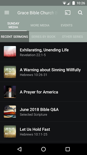 Android application Grace Bible Church Bozeman screenshort