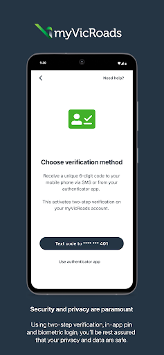 myVicRoads screenshot