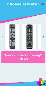 Remote for Samsung Smart TV