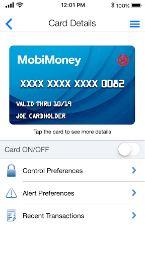 MobiMoney Screen 2