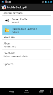 Mobile Backup 3 Tangkapan layar