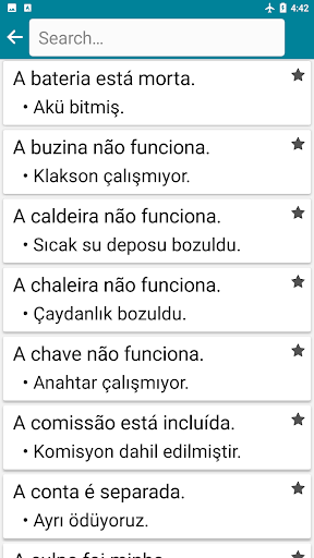 Turkish - Portuguese Android App Screenshot 4