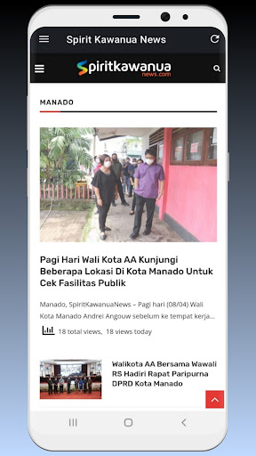 Spirit Kawanua News Manado Screen 3