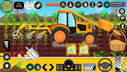 Kids Farm Tractor Harvest Game 4
