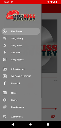98.7 KISS Country Screen 3