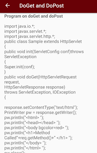 Servlets Java Tutorial Screen 3