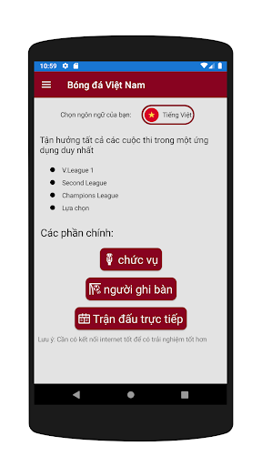 Live Vietnamese Soccer Screen 3