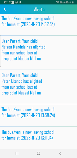 TrackToto Parent Screen 3