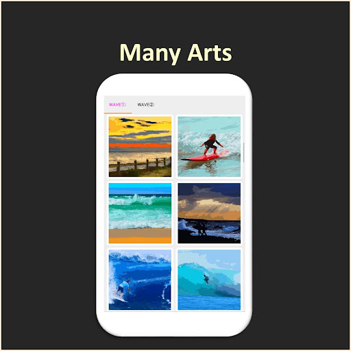 Android application Color by Number - wave screenshort
