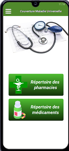 Pharmacies et médicaments CMU Screen 2