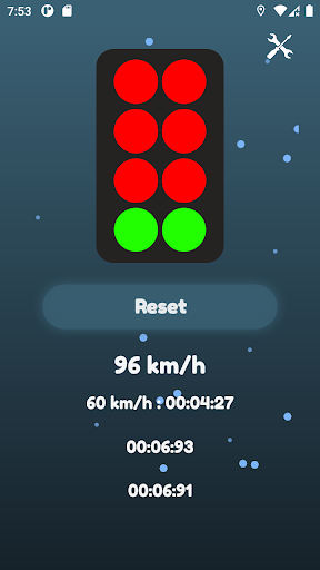 0 - 100 km/h Acceleration Screen 2