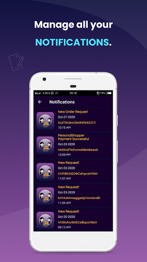 Android application Samyata Personal Shopper screenshort