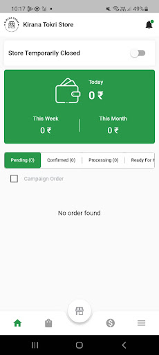 Android application Kirana Tokri Delivery screenshort