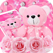 Pink Diamond Teddy Bear Theme  Icon