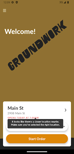 Groundwork Coffee Company Screen 2