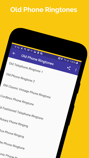 Android application Old Phone Ringtones screenshort