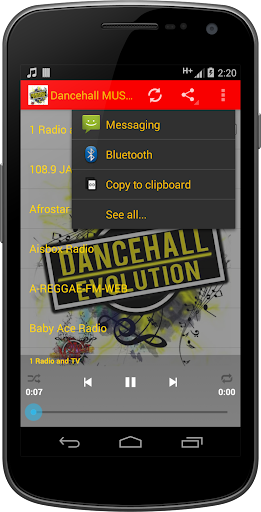 Dancehall MUSIC Radio Screen 2