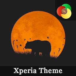 চিহ্নৰ প্ৰতিচ্ছবি Orange moon | Xperia™Theme  + 