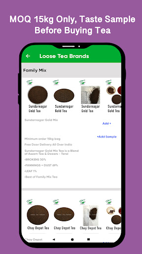 PTEAC - Tea Wholesale APP Screen 3