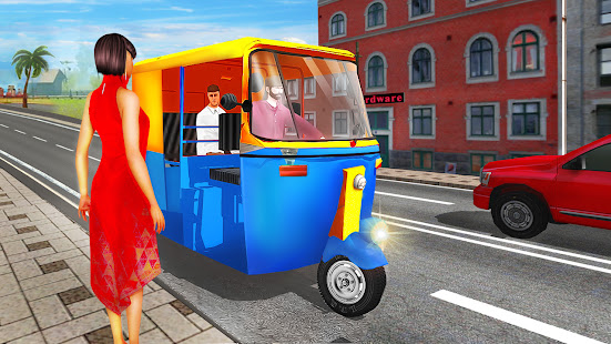 Tuk Tuk Auto Rickshaw Game 3d MOD APK (Premium/Unlocked) screenshots 1