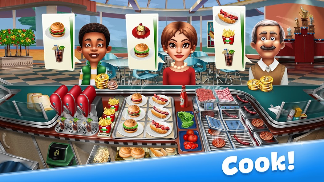 Cooking Fever 21.0.1 APK + Mod (Unlimited money) untuk android