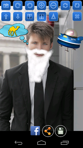 Bald and Mustache Booth Fun Pic