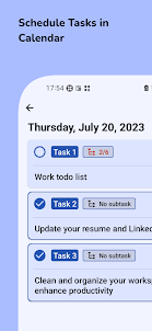 Taskset: 行事曆、任務