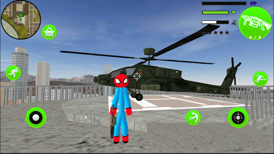 Flying-Spider StickMan Rope Hero Strange Gangster Screenshot