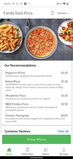 Family Style Pizza Screen 2