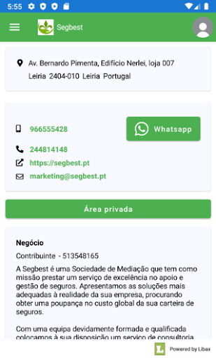 Android application Segbest screenshort