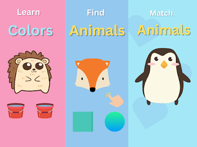 Animal Games for kids 1-4 year